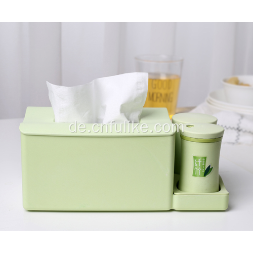 Bambus Tissue Box Serviettenhalter mit Zahnstocherhalter